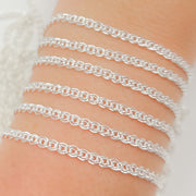 sterling Silver Double Curb Chain